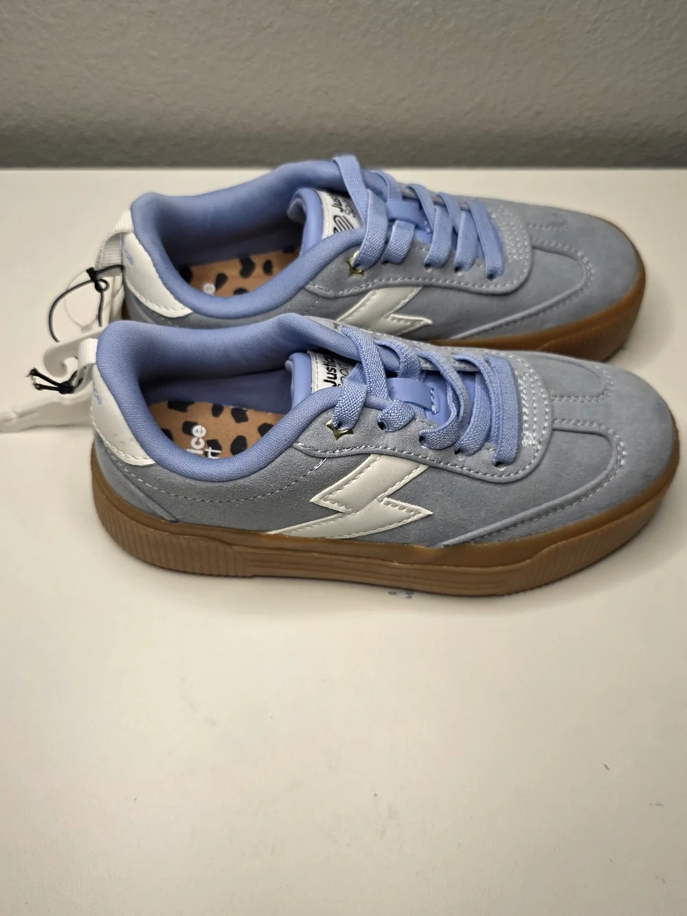 Justice Kids' Light Blue Platform Sneakers